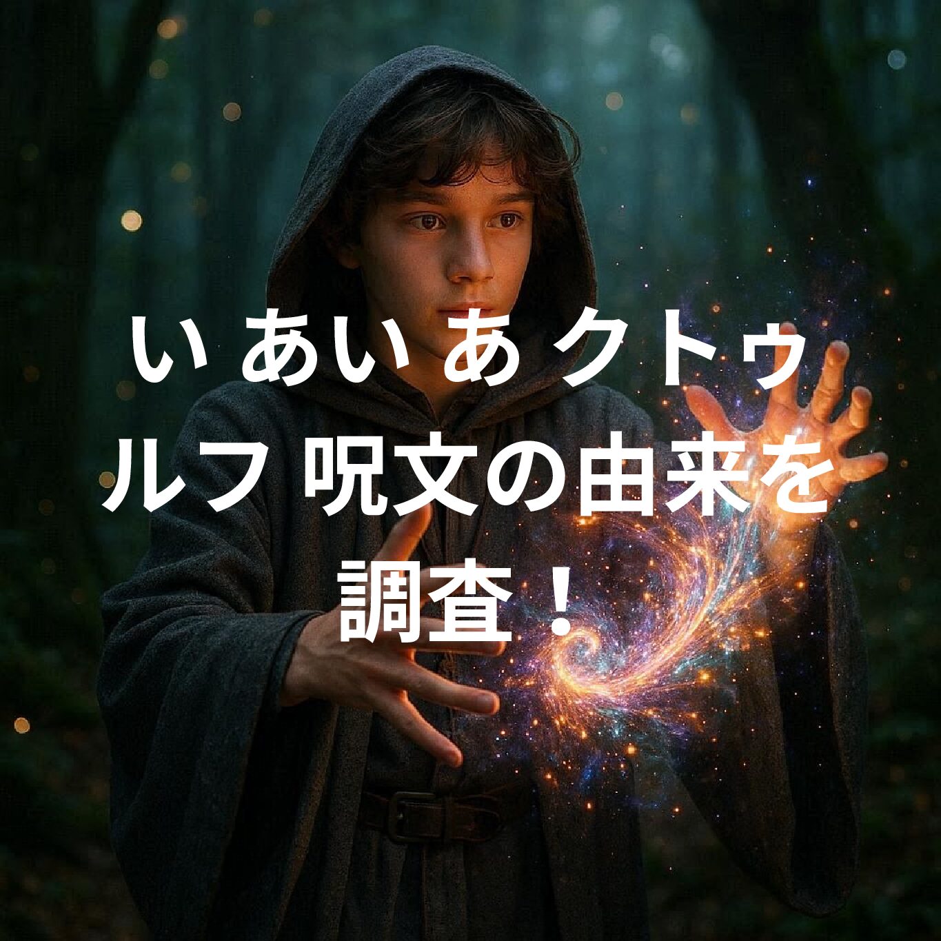 い あい あ クトゥルフ 呪文の由来を調査！召喚の儀式と恐ろしい代償